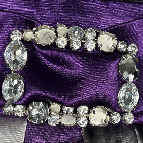 BCX Juniors Y2K Babydoll Party Dress Sz 3 Dark Floral Whimsigoth Event Gala Glam - Picture 4 of 9